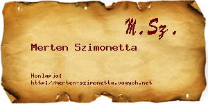 Merten Szimonetta névjegykártya